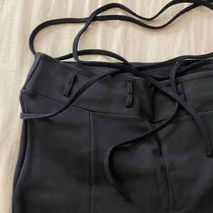 Waist tie split pants